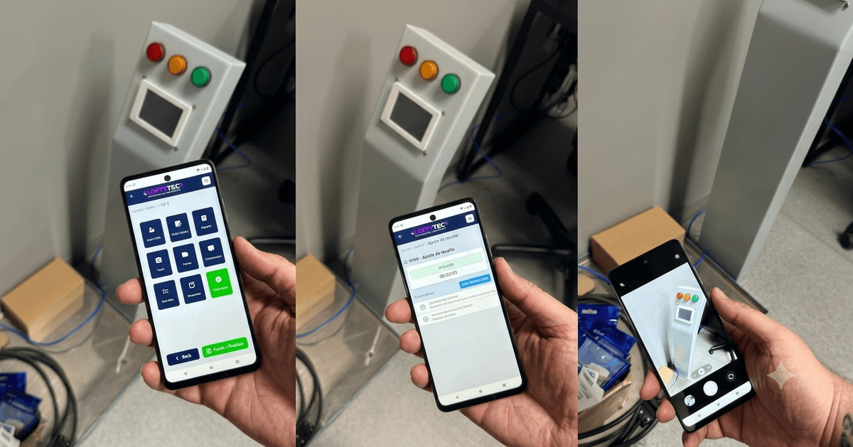 Painel de gestão de manutenção do CMMS Loftytec